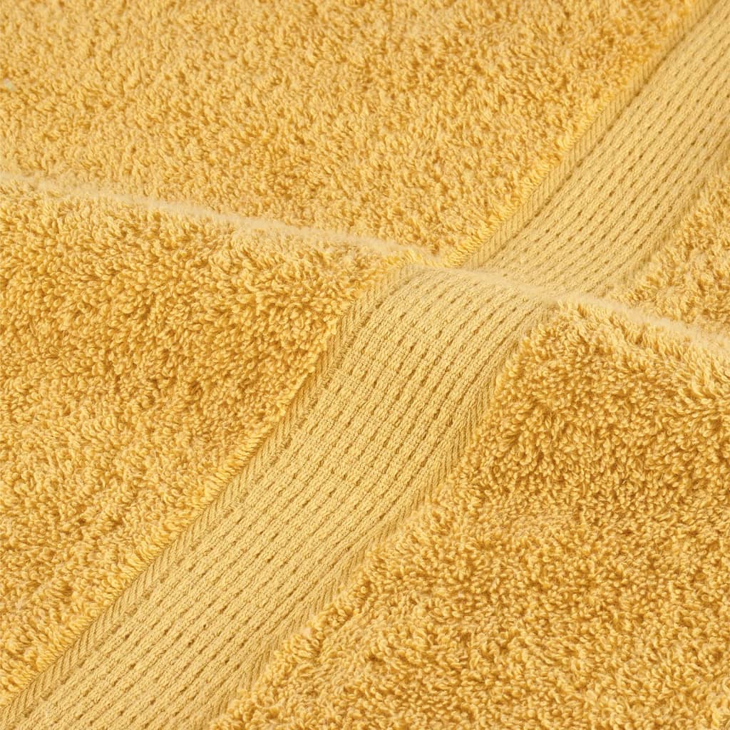 Premium Shower Towels "SOLUND" 4 pcs Gold 70x140 cm 600 gsm