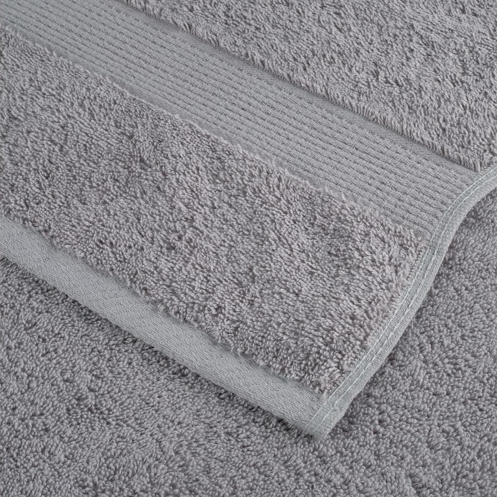 Premium Wash Towels "SOLUND" 2 pcs Grey 30x30 cm 600 gsm