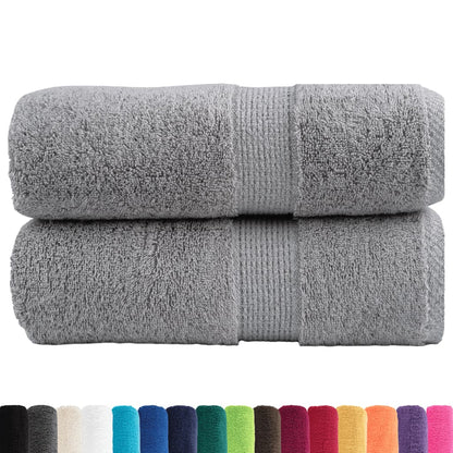 Premium Guest Towels "SOLUND" 2 pcs Grey 30x50 cm 600 gsm