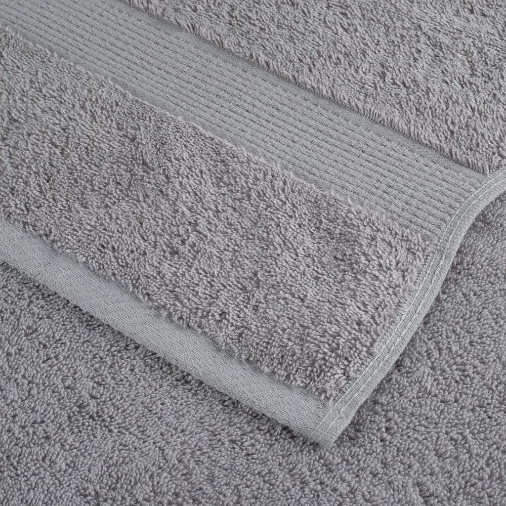 Premium Hand Towels "SOLUND" 4 pcs Grey 50x100 cm 600 gsm
