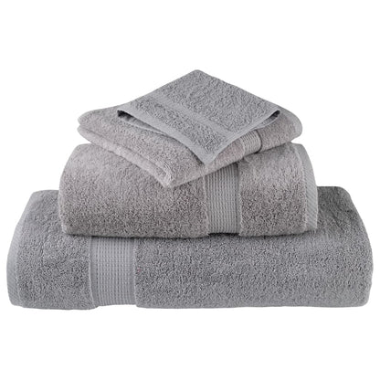 Premium Shower Towels "SOLUND" 4 pcs Grey 70x140 cm 600 gsm