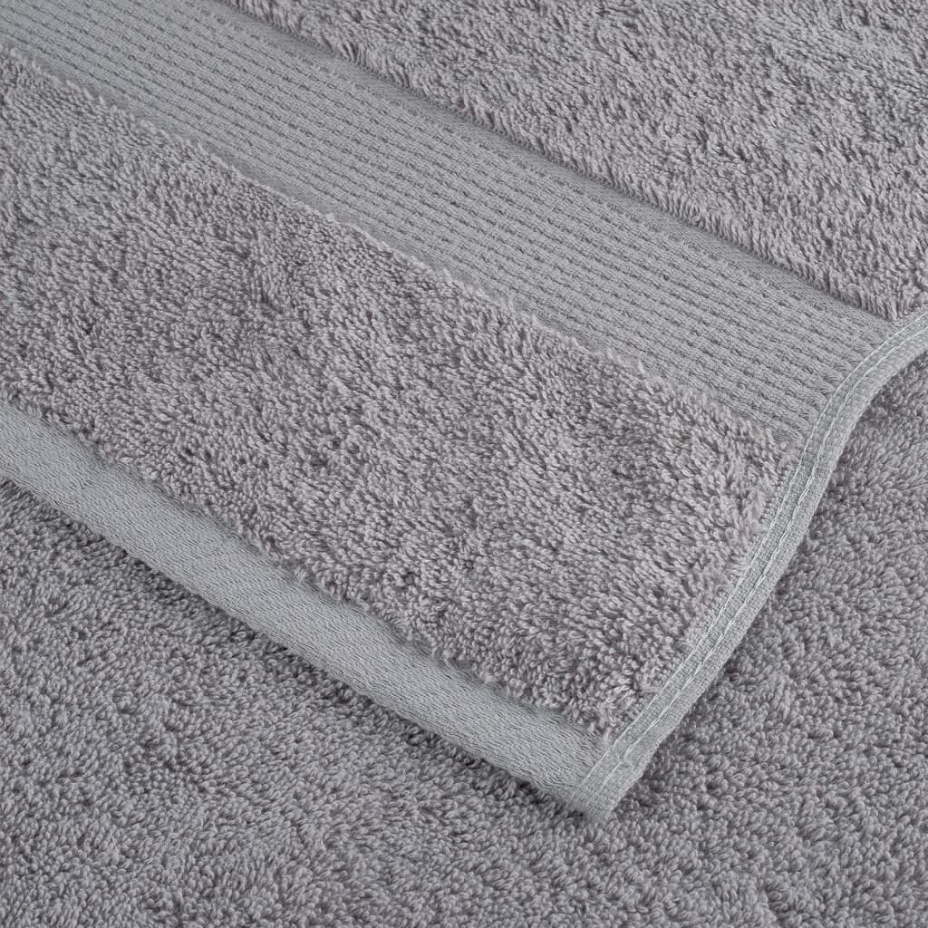 Premium Shower Towels "SOLUND" 4 pcs Grey 70x140 cm 600 gsm