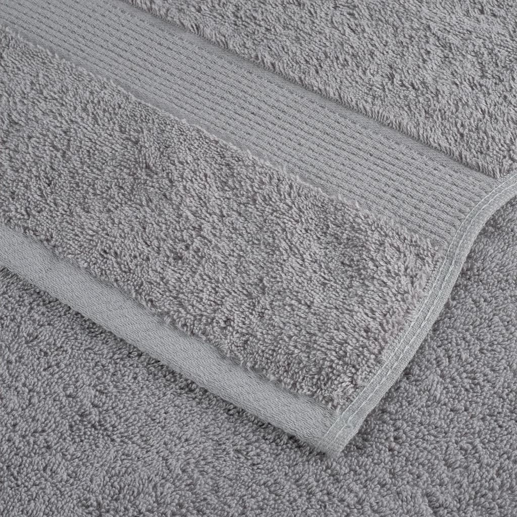 Premium Sauna Towels "SOLUND" 4 pcs Grey 80x200 cm 600 gsm