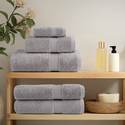 Premium Towels "SOLUND" 2 pcs Grey 100x200 cm 600 gsm