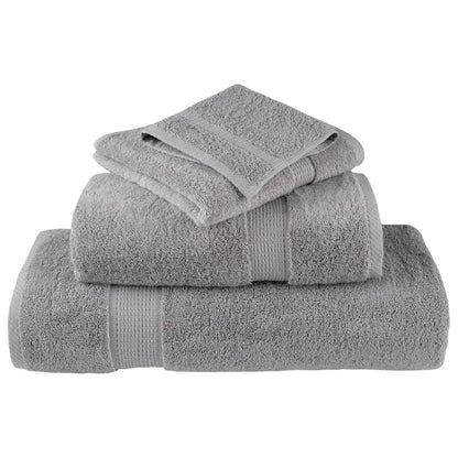 Premium Towels "SOLUND" 2 pcs Grey 100x200 cm 600 gsm