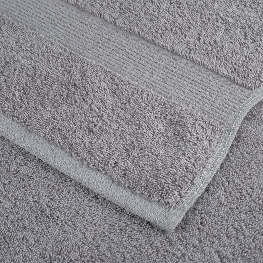 Premium Towels "SOLUND" 2 pcs Grey 100x200 cm 600 gsm