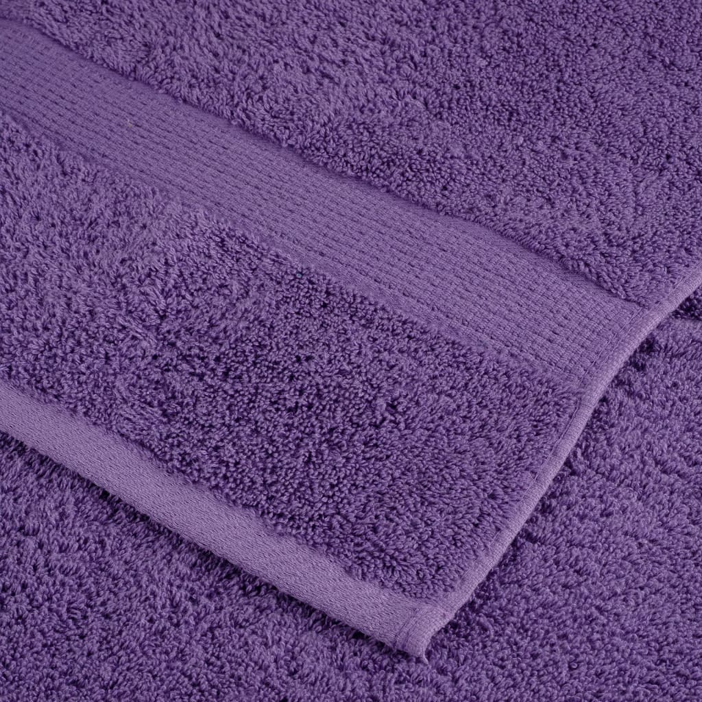 Premium Hand Towels SOLUND 4 pcs Purple 50x100 cm 600 gsm
