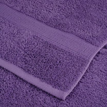 Premium Bath Towels "SOLUND" 4 pcs Purple 100x150 cm 600 gsm