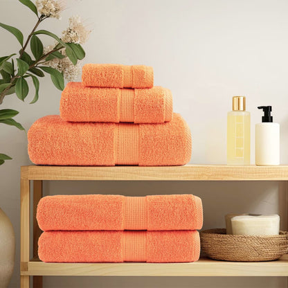 Premium Shower Towels SOLUND 4 pcs Orange 70x140 cm 600 gsm