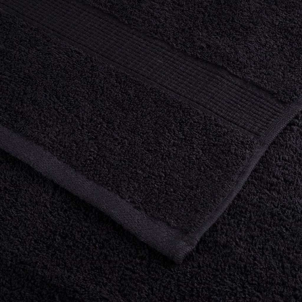 Guest Towel SOLUND 4 pcs Black 15 x 21 cm 550 gsm