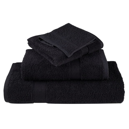 Premium Guest Towels SOLUND 4 pcs Black 30x50 cm 600 gsm