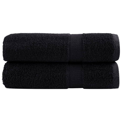 Premium Bath Towels "SOLUND" 2 pcs Black 100x150 cm 600 gsm