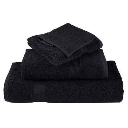 Premium Bath Towels "SOLUND" 2 pcs Black 100x150 cm 600 gsm