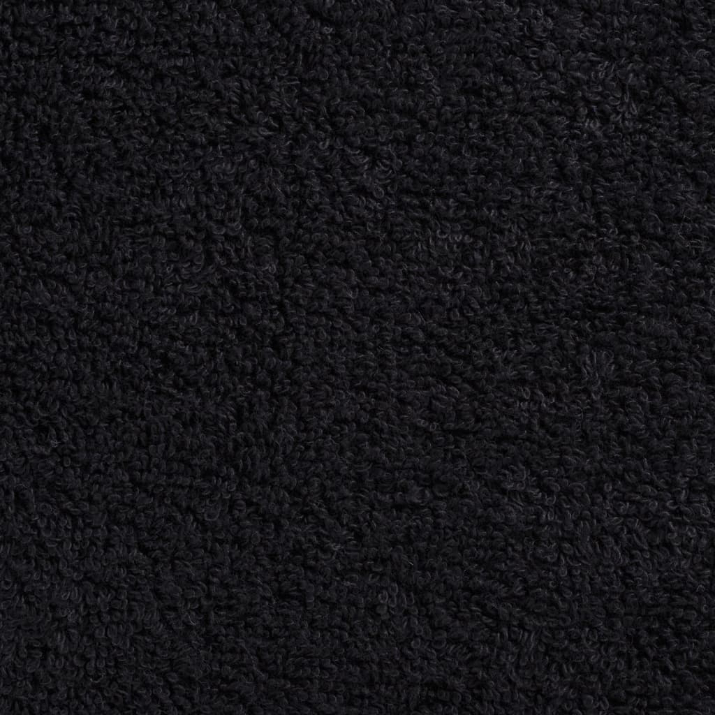 Premium Bath Towels "SOLUND" 2 pcs Black 100x150 cm 600 gsm