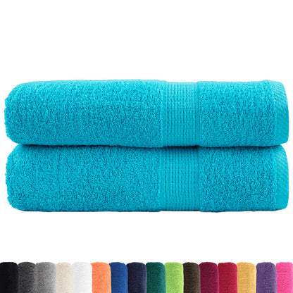 Premium Hand Towels SOLUND 2 pcs Turquoise 50x100 cm 600 gsm