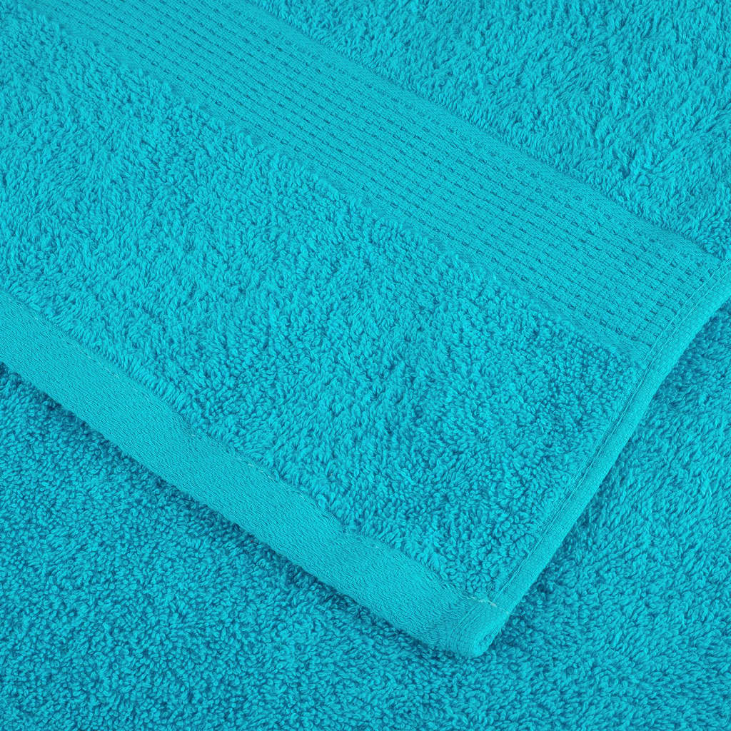 Premium Bath Towels "SOLUND" 4 pcs Turquoise 100x150 cm 600 gsm