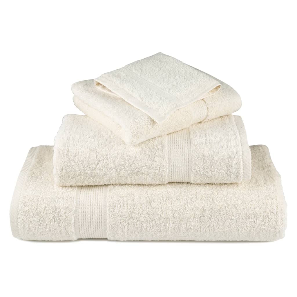 Premium Guest Towels SOLUND 4 pcs Cream 30x50 cm 600 gsm