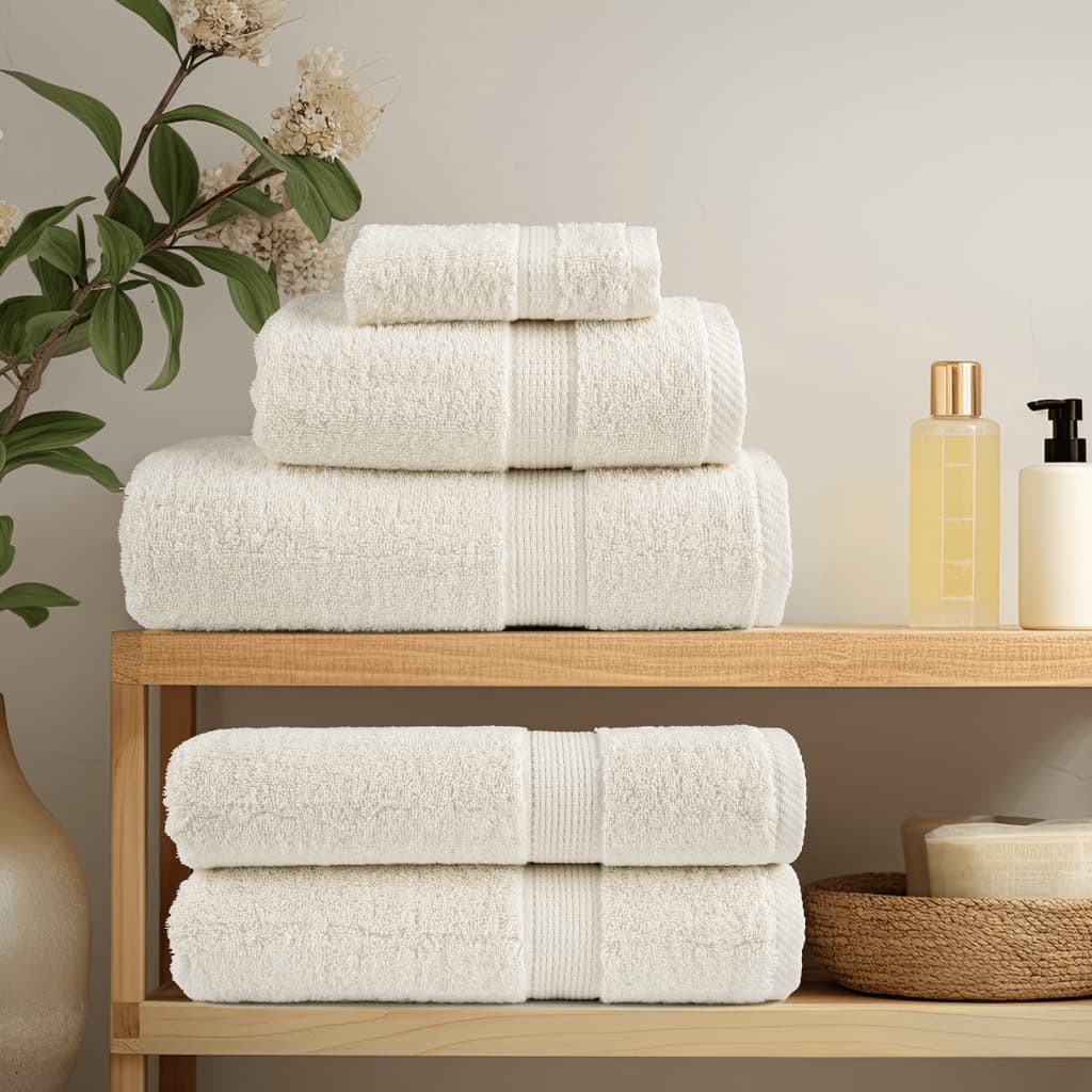 Premium Towels SOLUND 4 pcs Cream 100x200 cm 600 gsm