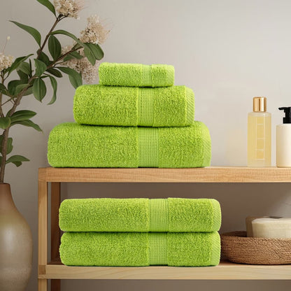 Premium Hand Towels SOLUND 4 pcs Apple Green 50x100 cm 600 gsm