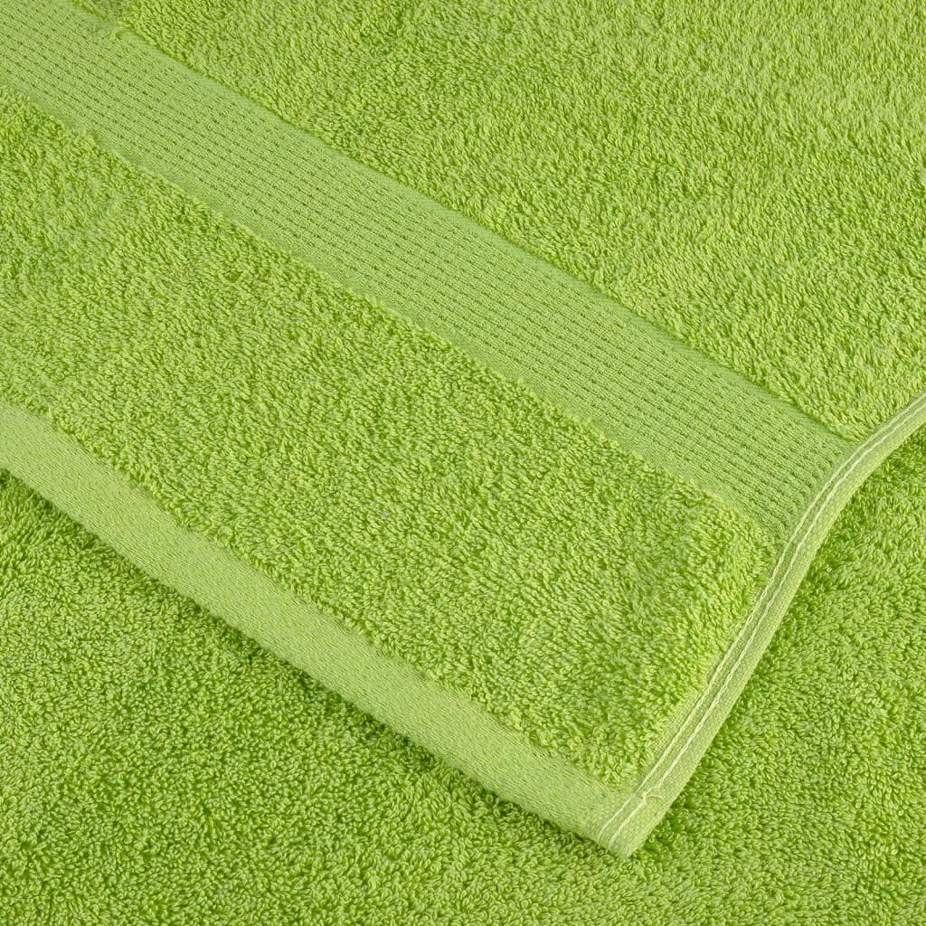 Premium Hand Towels SOLUND 4 pcs Apple Green 50x100 cm 600 gsm