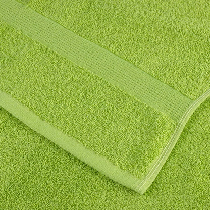 Premium Shower Towels 10 pcs Apple Green 70x140 cm 600 gsm 100% Cotton