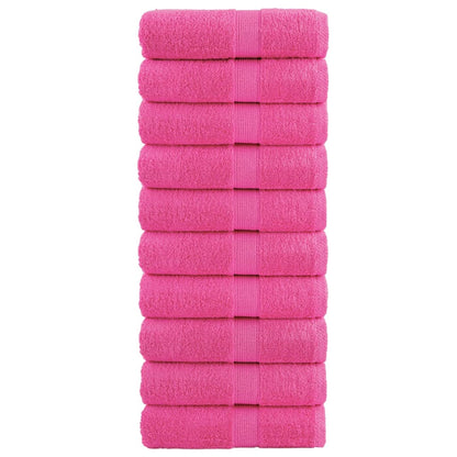 Soap Towel | Set of 10 | Pink | 100% ring-spun cotton | 30x30 cm | Square