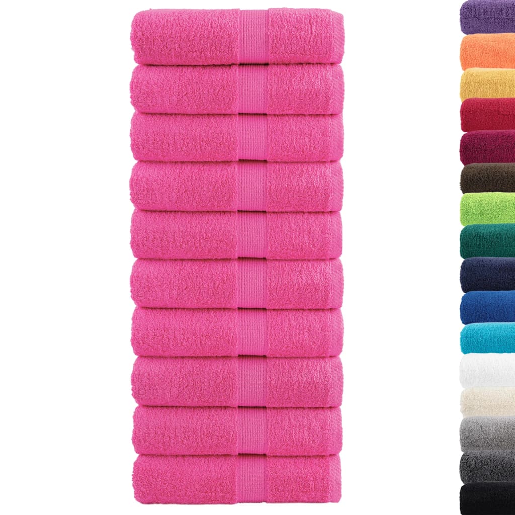 Soap Towel | Set of 10 | Pink | 100% ring-spun cotton | 30x30 cm | Square