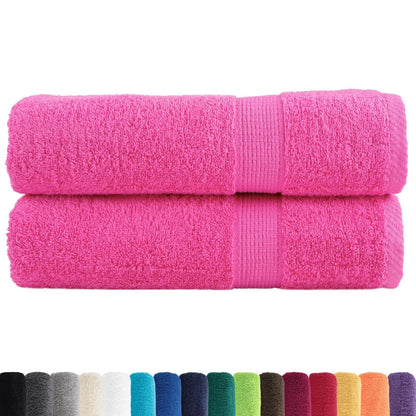 Premium Hand Towels SOLUND 2 pcs Pink 50x100 cm 600 gsm