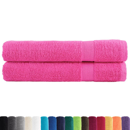 Towel | Set of 2 | Pink | 100% ring-spun cotton | 100 x 200 cm