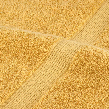 8 Piece Premium Towel Set SOLUND Gold 600 gsm
