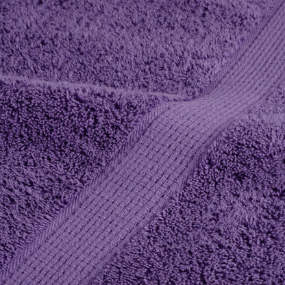 8 Piece Premium Towel Set SOLUND Purple 600 gsm