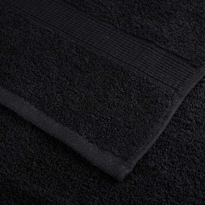 8 Piece Premium Towel Set SOLUND Black 600 gsm