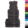 12 Piece Premium Towel Set SOLUND Anthracite 600 gsm
