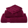 12 Piece Premium Towel Set SOLUND Bordeaux 600 gsm