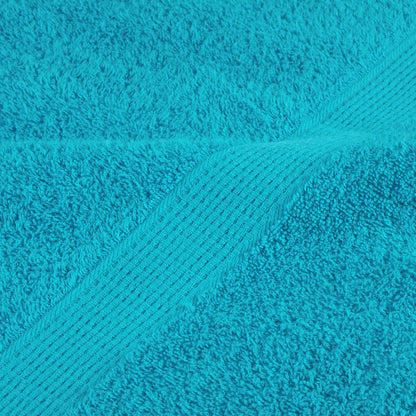 12 Piece Premium Towel Set SOLUND Turquoise 600 gsm