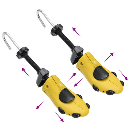 Shoe Stretchers with Shoe Horn Yellow EU 37-41 Plastic