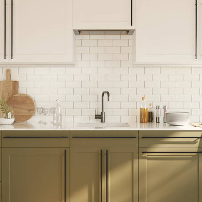 Cabinet Handles 10 pcs Black 480 mm Stainless Steel