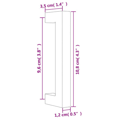 Cabinet Handles 20 pcs Silver 96 mm Stainless Steel