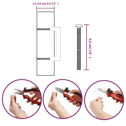 Cabinet Handles 20 pcs Silver 96 mm Stainless Steel