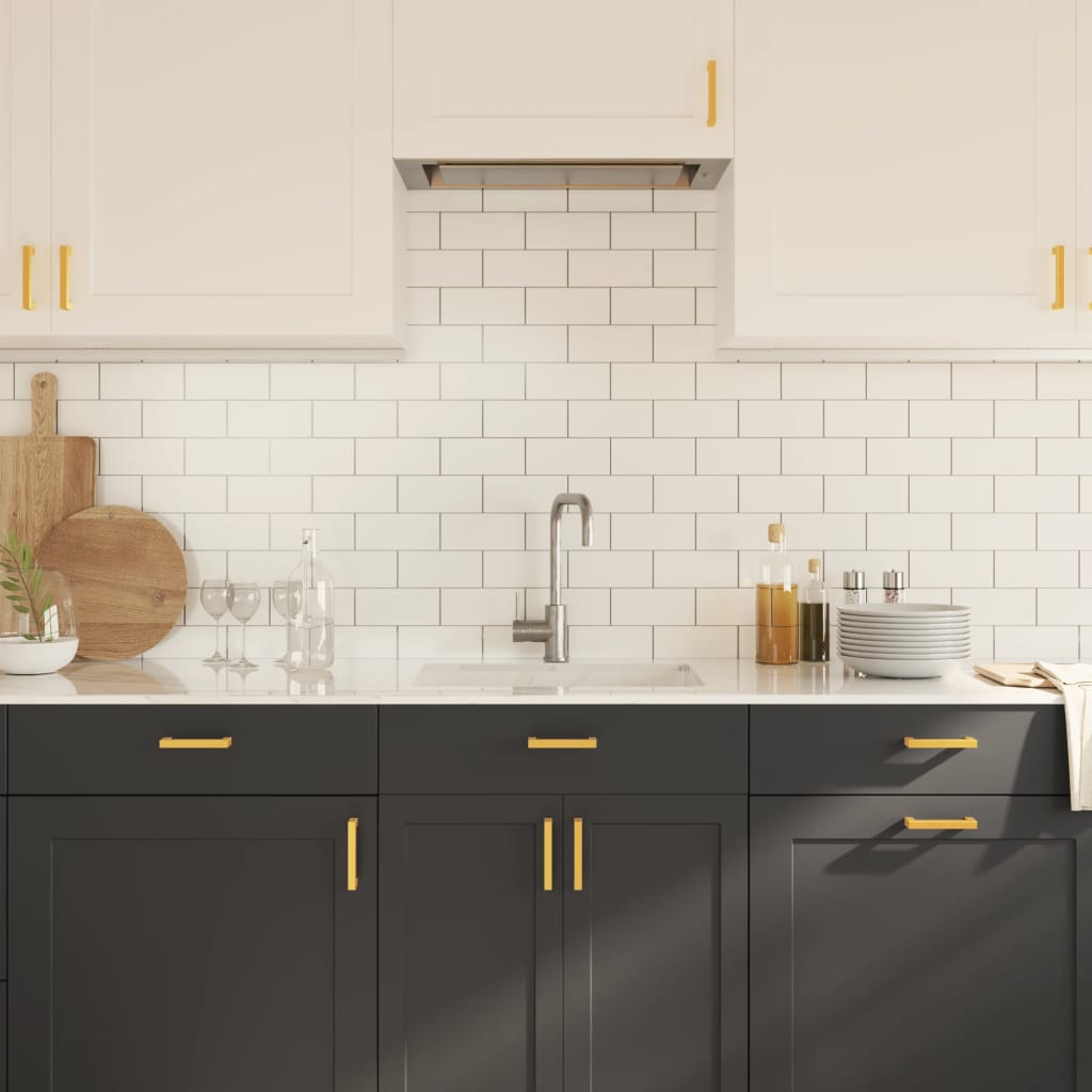 Cabinet Handles 20 pcs Gold 96 mm Stainless Steel