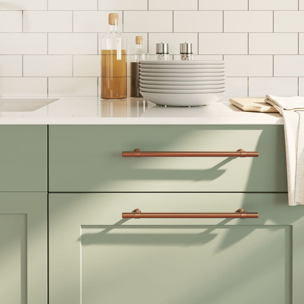 Cabinet Handles 10 pcs Bronze 224 mm Stainless Steel