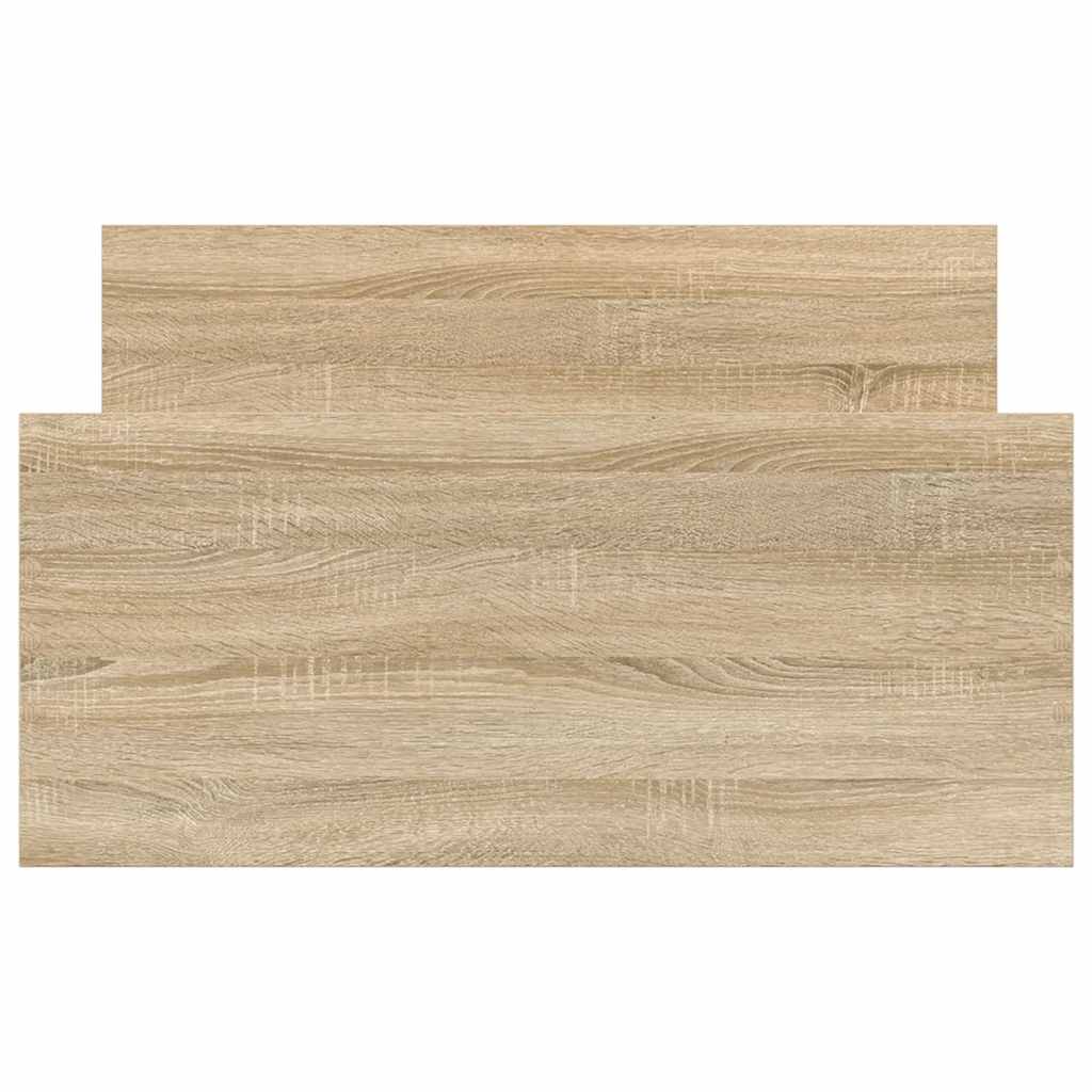 Bed Frame without Mattress Sonoma Oak 90x200 cm Engineered Wood