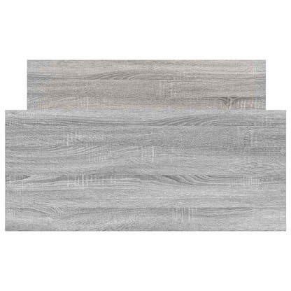 Bed Frame without Mattress Grey Sonoma 100x200 cm Engineered Wood