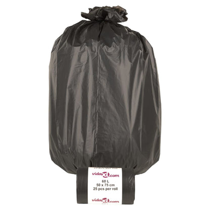 Bin Bags 250 pcs Black 60 L
