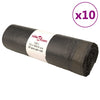 Bin Bags with Drawstrings 250 pcs Black 120 L