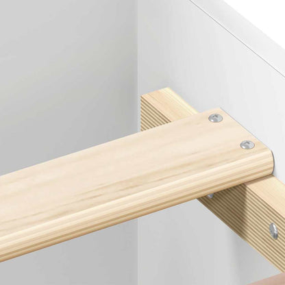 Bed Frame without Mattress White 200x200 cm