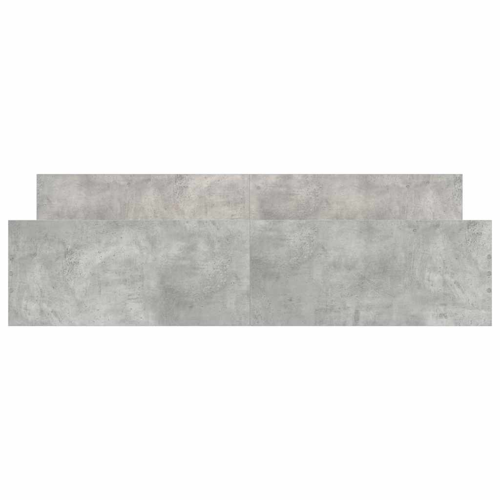 Bed Frame without Mattress Concrete Grey 200x200 cm