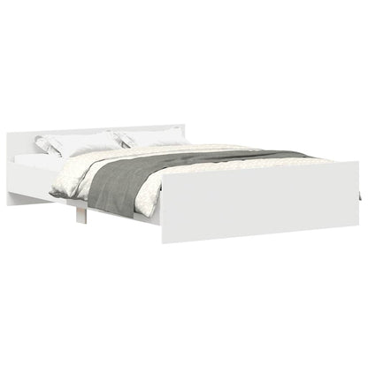 Bed Frame without Mattress White 120x200 cm