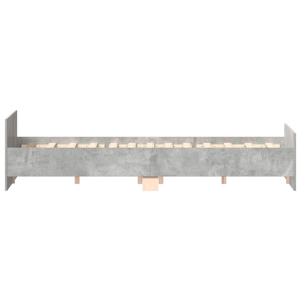 Bed Frame without Mattress Concrete Grey 120x200 cm