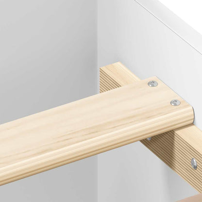 Bed Frame without Mattress White 140x200 cm